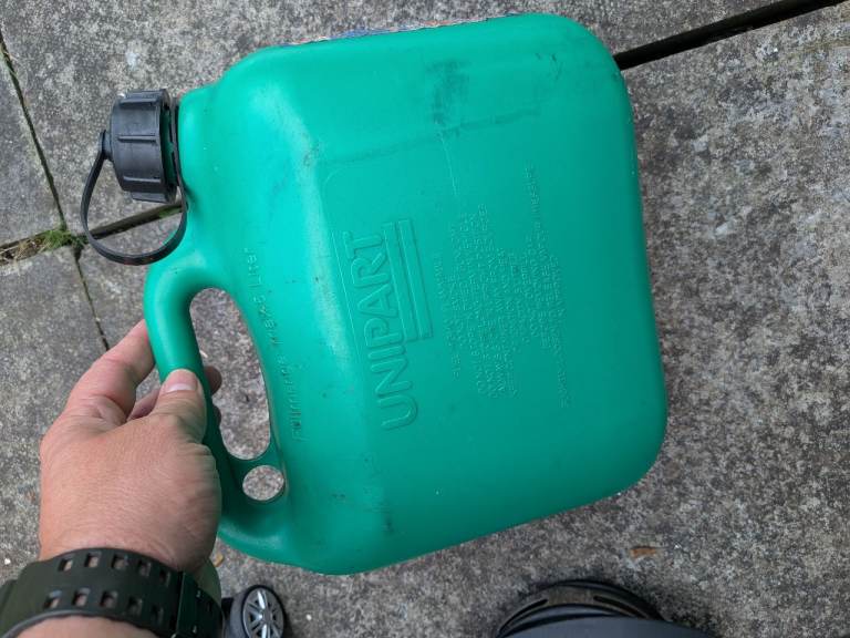 Unipart Green Plastic Fuel Can – Good Condition
