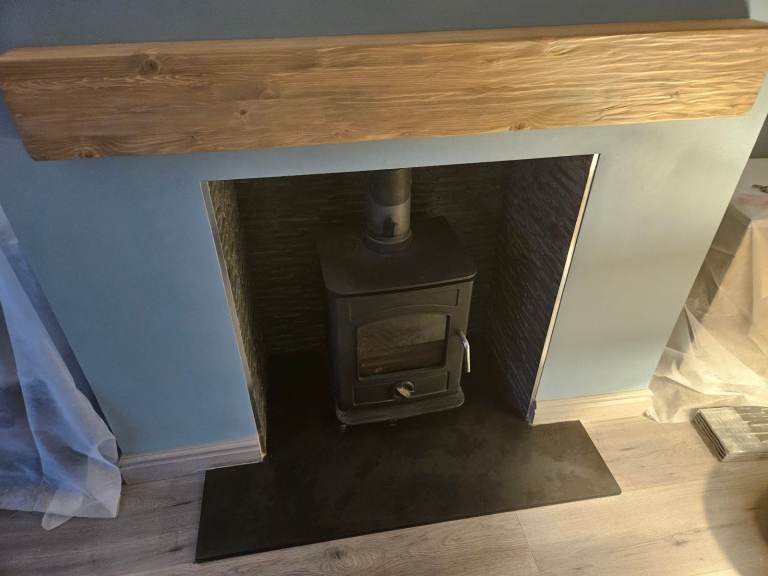 Slate Hearths Stone cladding Wooden Mantels