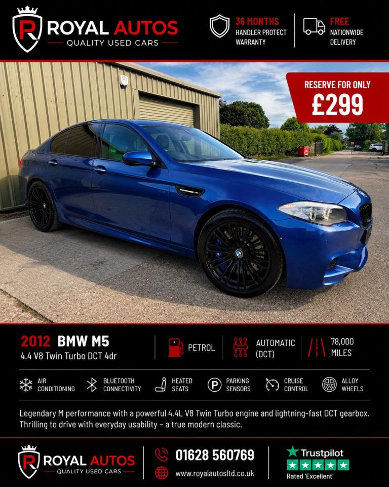 2012 BMW M5 M5 4dr DCT SALOON Petrol Automatic