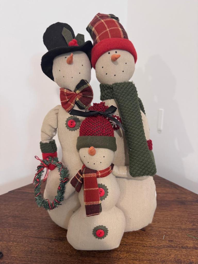 Christmas Snowman Family Decoration – As Good As New