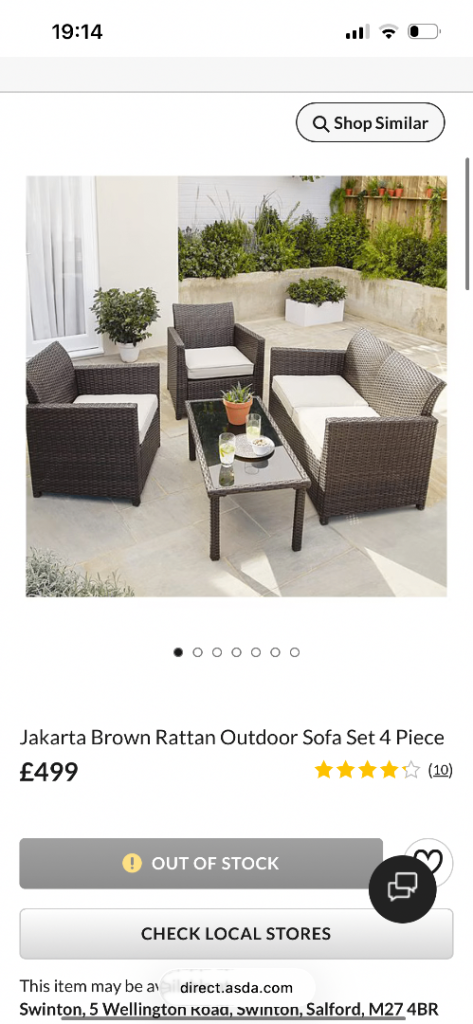 Brand new in box fully sealed outdoor garden furniture set 