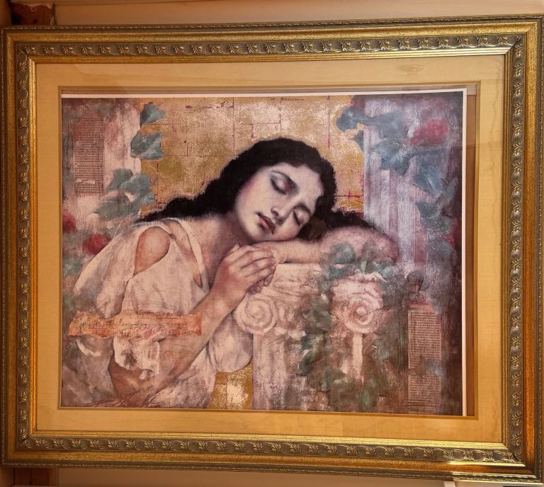 Framed painting 