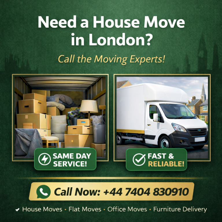  House Move London | Large Luton Van | Fast & Reliable Service | Call Now