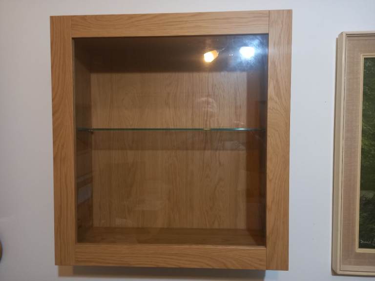 Ikea Wall Display Cabinet with matching Cupboard