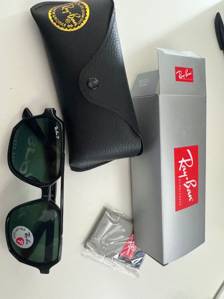Ray Ban polarised glasses. 