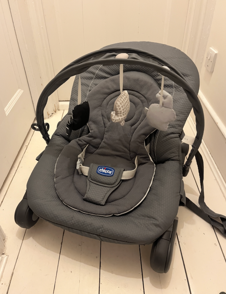 Chicco Baby Bouncer - Grey, Good Condition