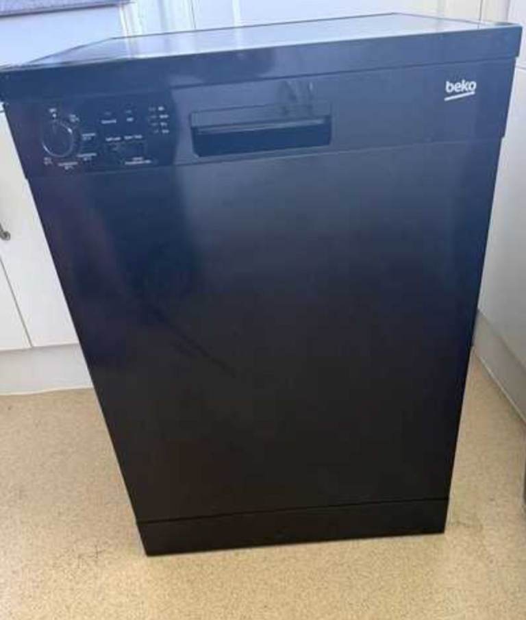 Beko Black slim Dishwasher - Good Condition