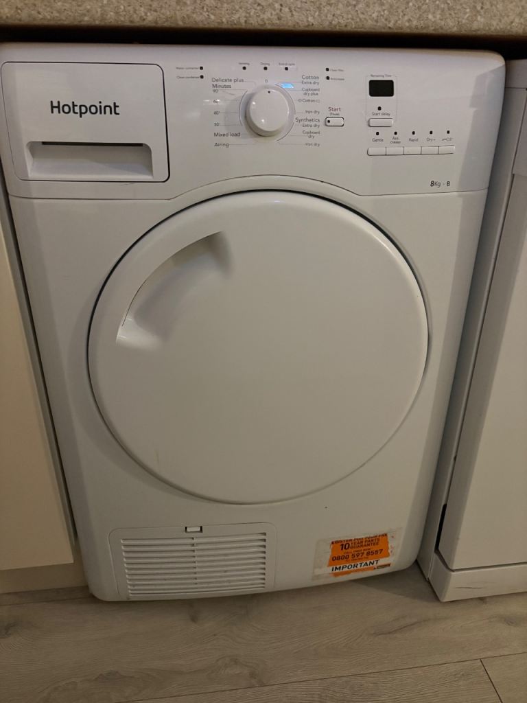 Hotpoint 8kg Condenser Tumble Dryer – Sensor Drying – Excellent Working Order