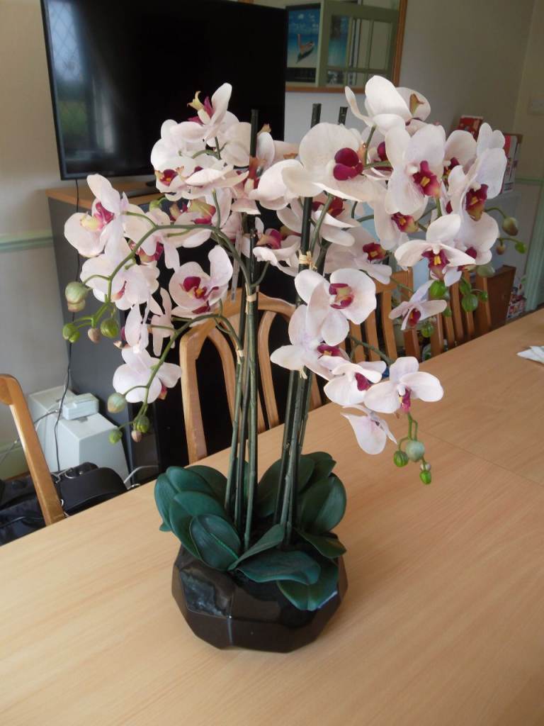 Artificial Orchid 72cm Tall Lifelike Faux Orchid Plant