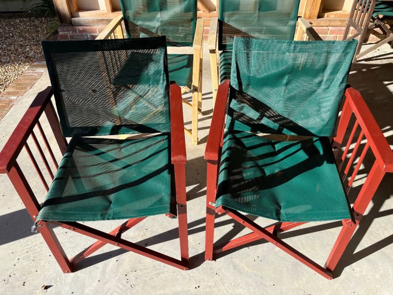 Garden (Directors) chairs (up to 6 available)