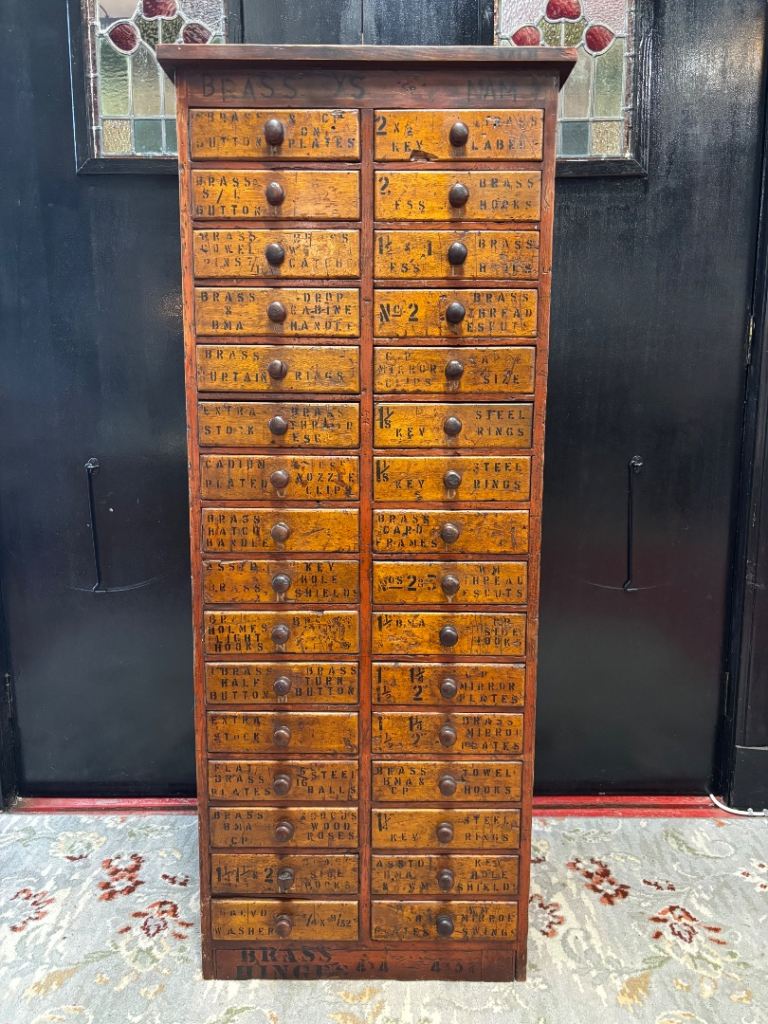 Vintage Wooden Multi-Drawer Apothecary Cabinet – Good Project