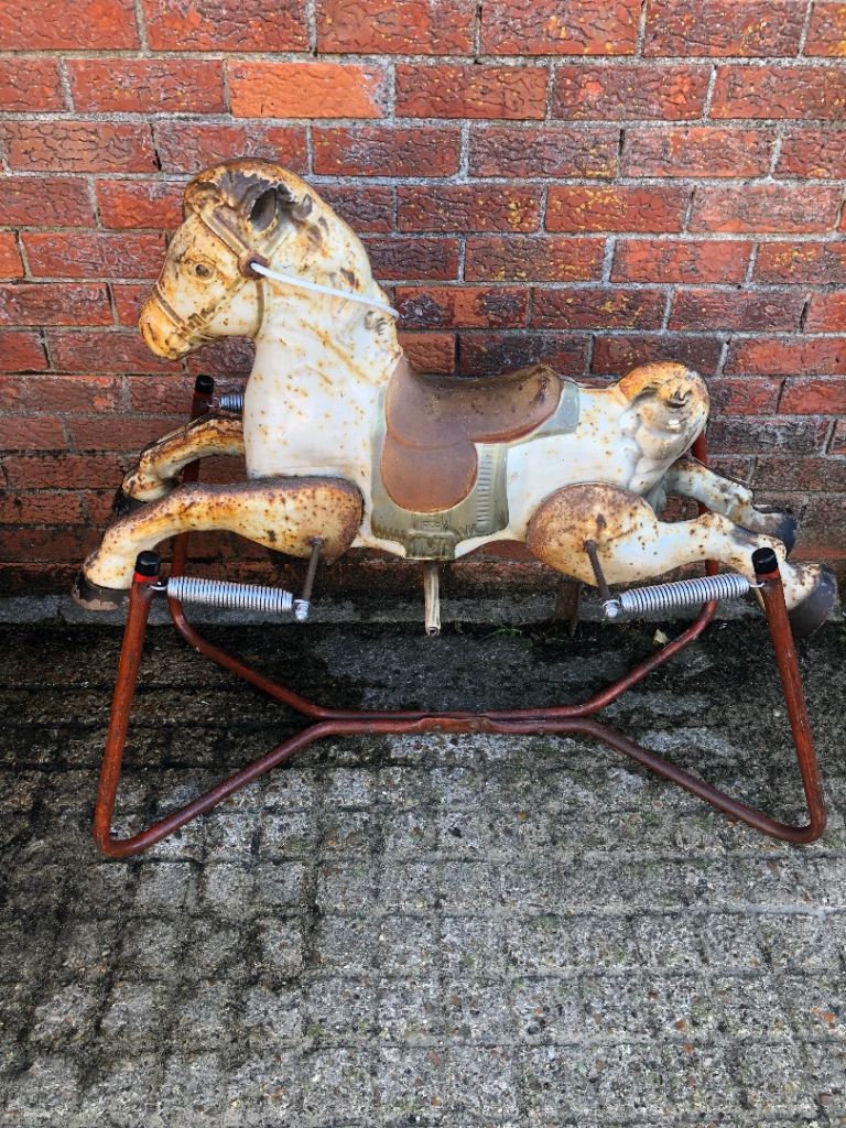 Vintage sprung rocking horse