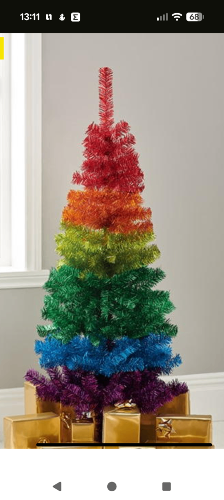 Rainbow Christmas tree, Brand new/sealed box