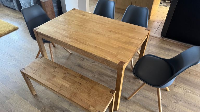 Stunning modern Table chairs and bench 