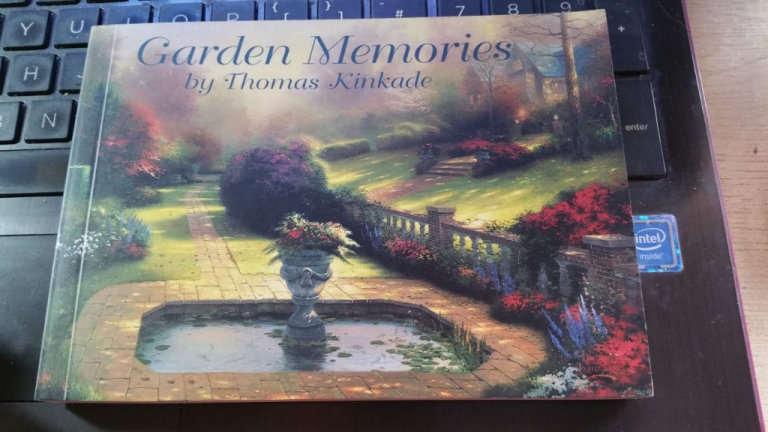 Brand new Garden Memories by Thomas Kinkade post card size