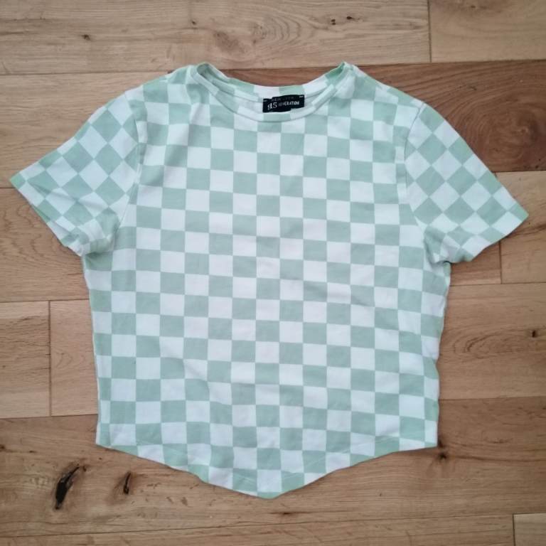 Checkered Crop Top 