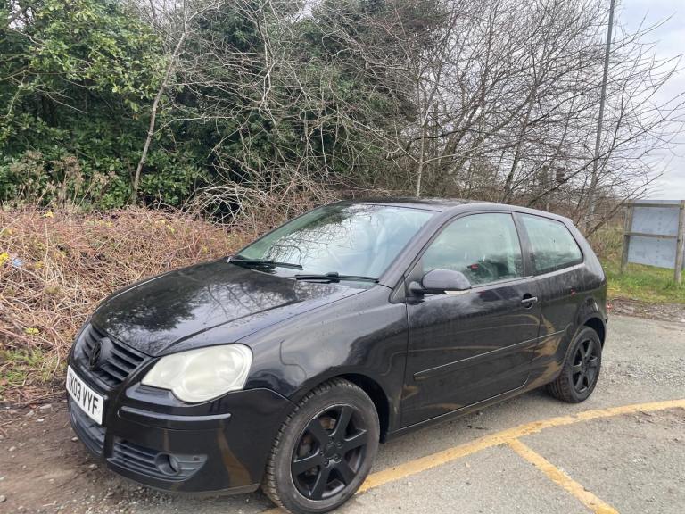 VW POLO 1.2 MATCH 09 REG BLACK 3 DOOR SERVICE HISTORY MOT AUGUST 8TH 2026 LOW INSURANCE 48+MPG