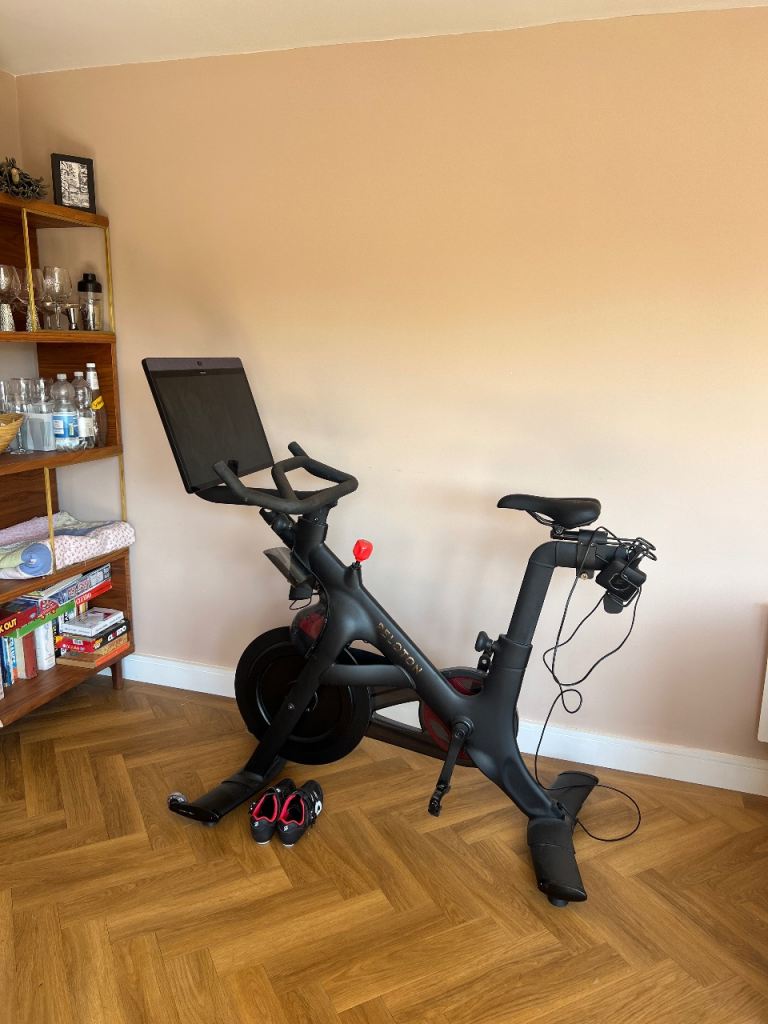 Peloton bike with lots of extras