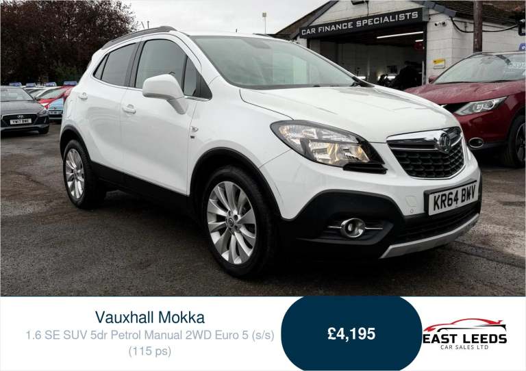 2014 Vauxhall Mokka 1.6 SE SUV 5dr Petrol Manual 2WD Euro 5 (s/s) (115 ps) SUV Petrol Manual