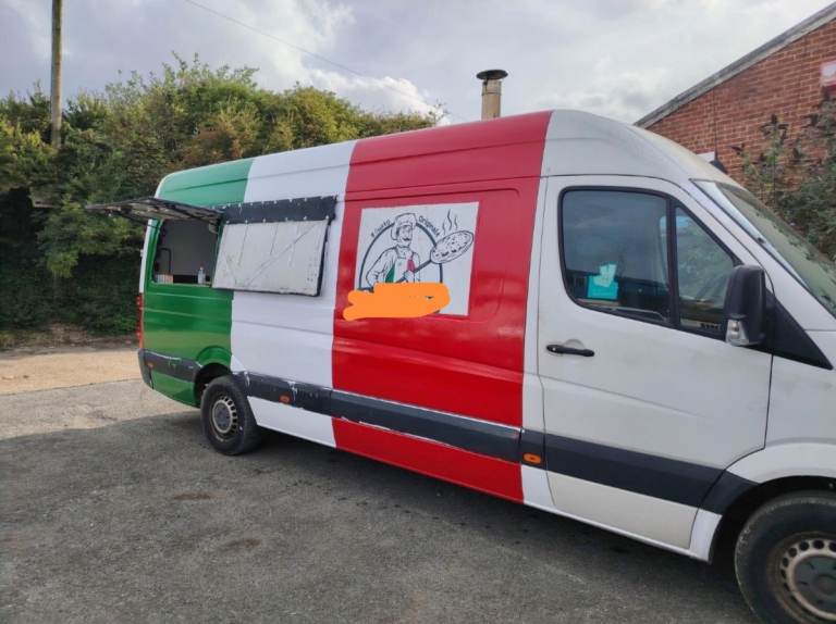 Pizza van, wood fired oven 