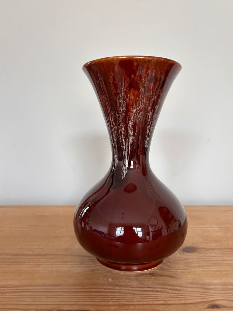 Kernewek Cornwall Studio Pottery Vase | 1970s Drip Glaze | Handmade