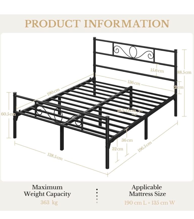 Double bed frame+mattress(until April 16th)