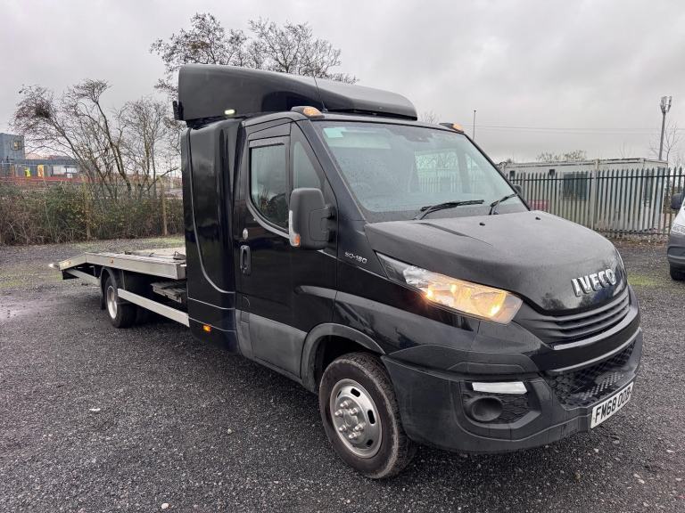 2018 68 Iveco Daily Recovery Truck. 52-180. Sleeper. AC. Winch. Ali bed. RearAir