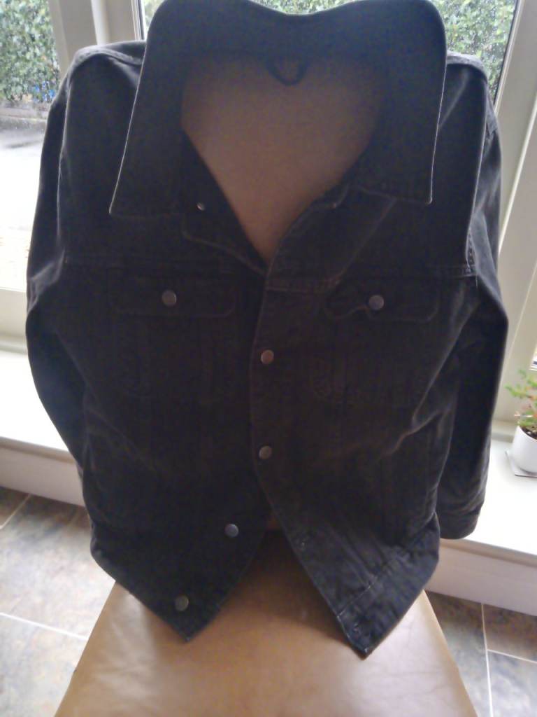 Asos denim black jacket 