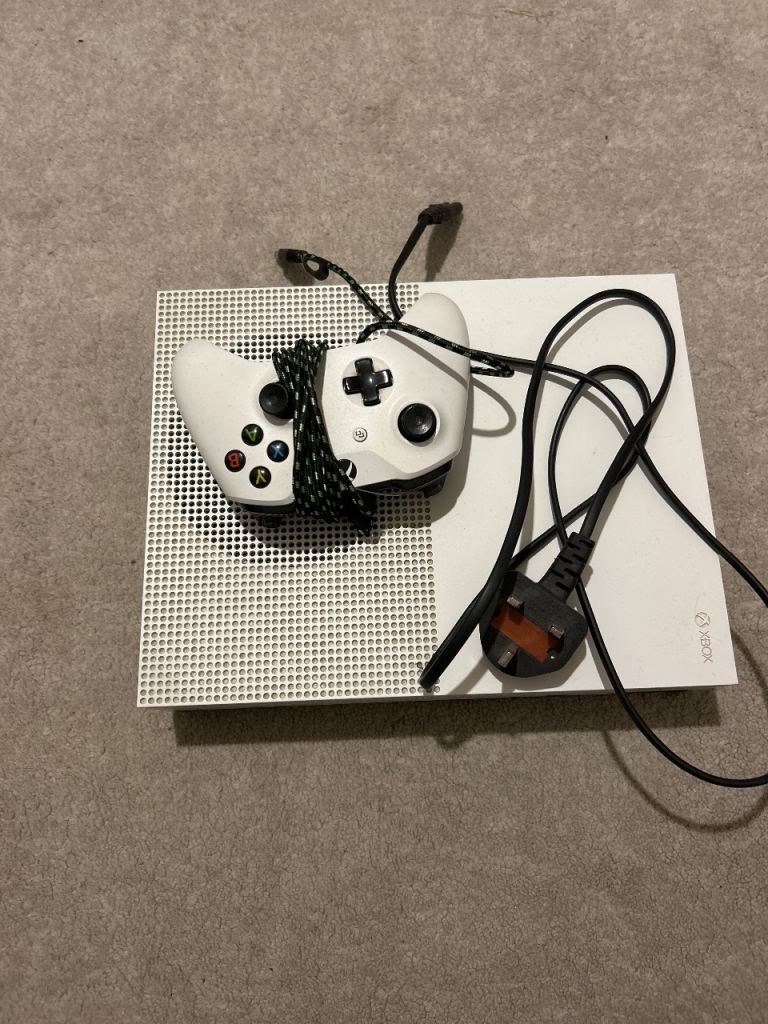 Xbox One S Console with Controller and Power Cable