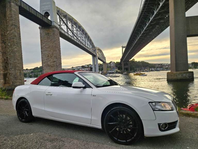 Audi A5 Convertible 2.0lt Tdi Diesel in Ibis White/Red Roof(Long Mot,Nice Spec,Ready for Summer fun)