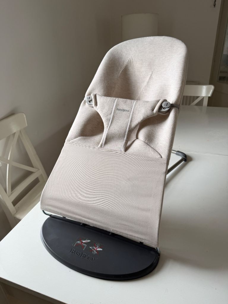 BabyBjörn Baby Bouncer – Beige, Good Condition