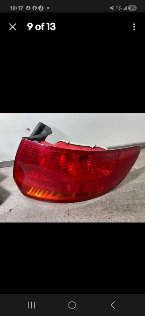 Audi a3 rear lights inner and outer