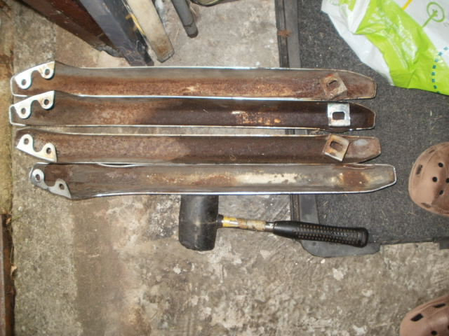 Triumph Dolomite chrome bumpers (rear).