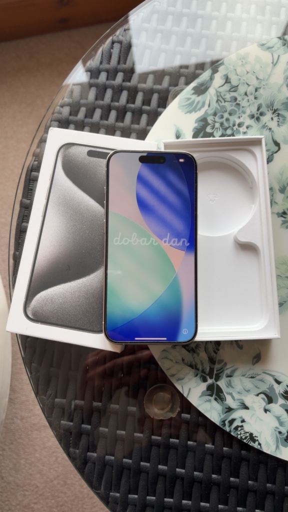 iPhone 15 Pro Silver (Open To Offers)