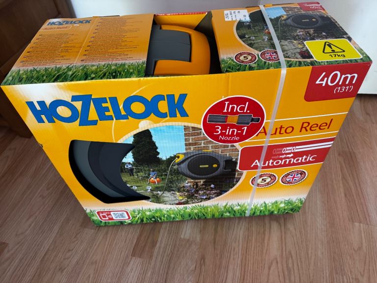 Hozelock Auto Reel 40m Hose – Brand New in Box