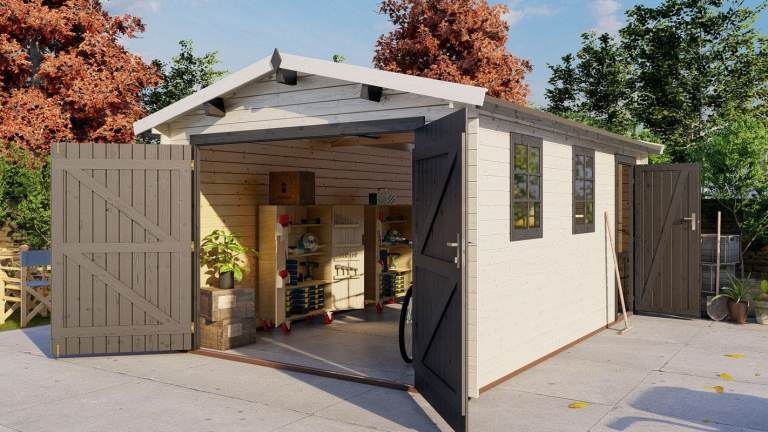 Wooden garage workshop 5.1mx3.3m 