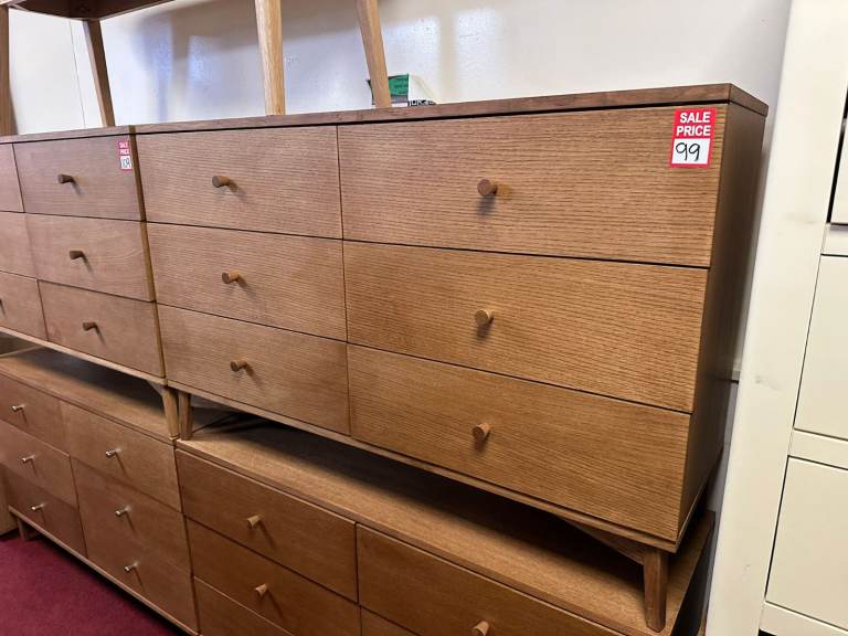 Kirk Solid 6 Drawer Sideboard - Walnut