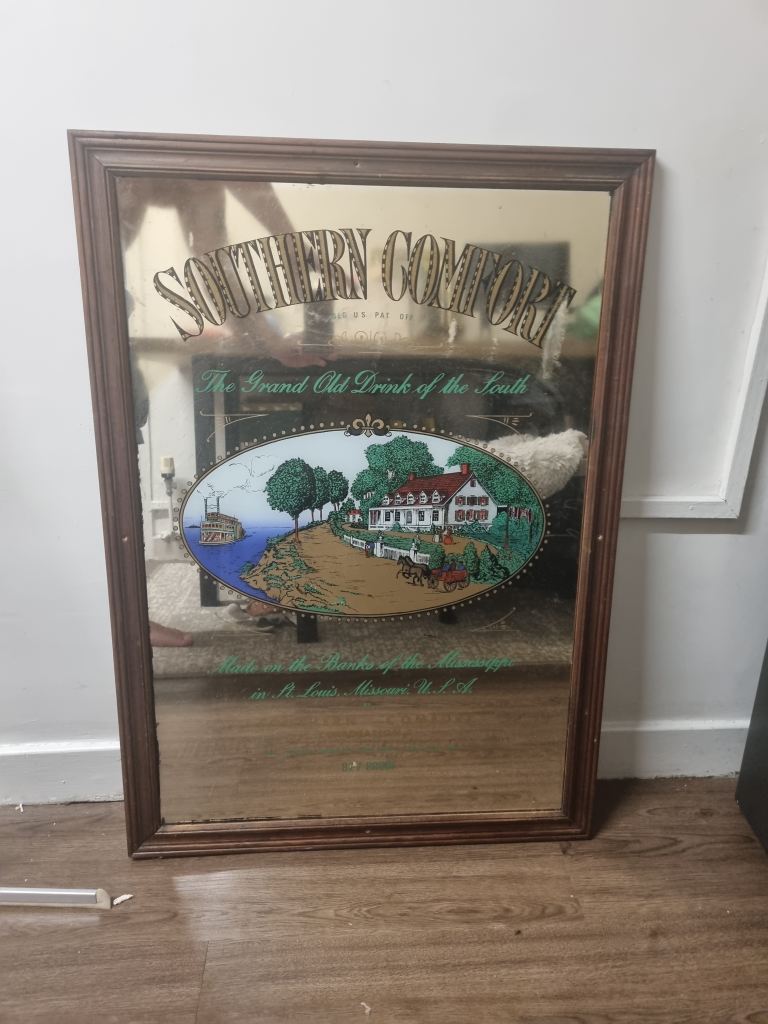 Large sothern comfort pub mirror 