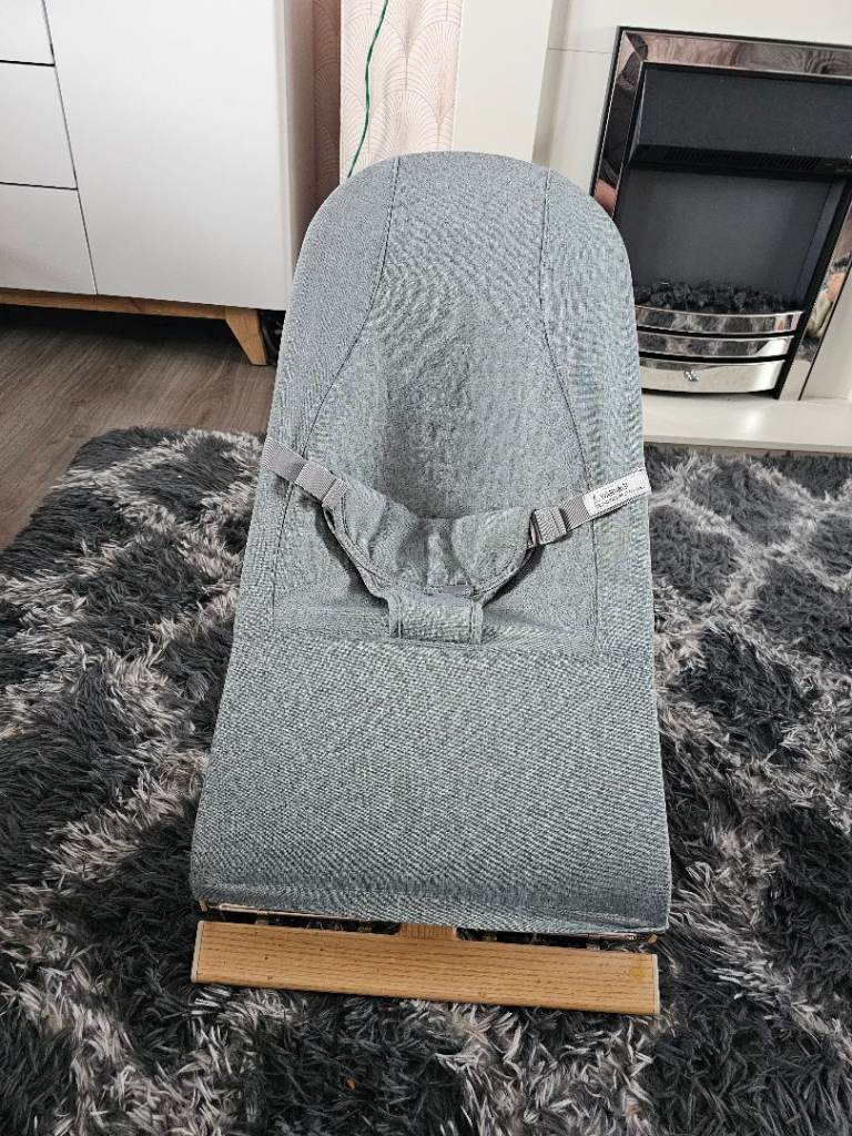Baby Bouncer Bliss - Grey, Good Condition