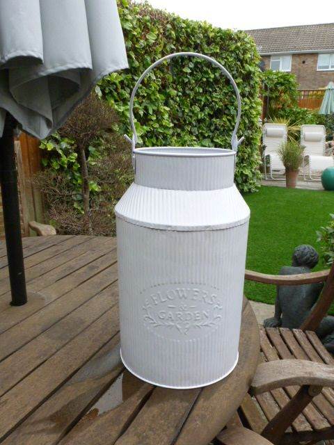 Ornamental Metal Garden Planter with Handle