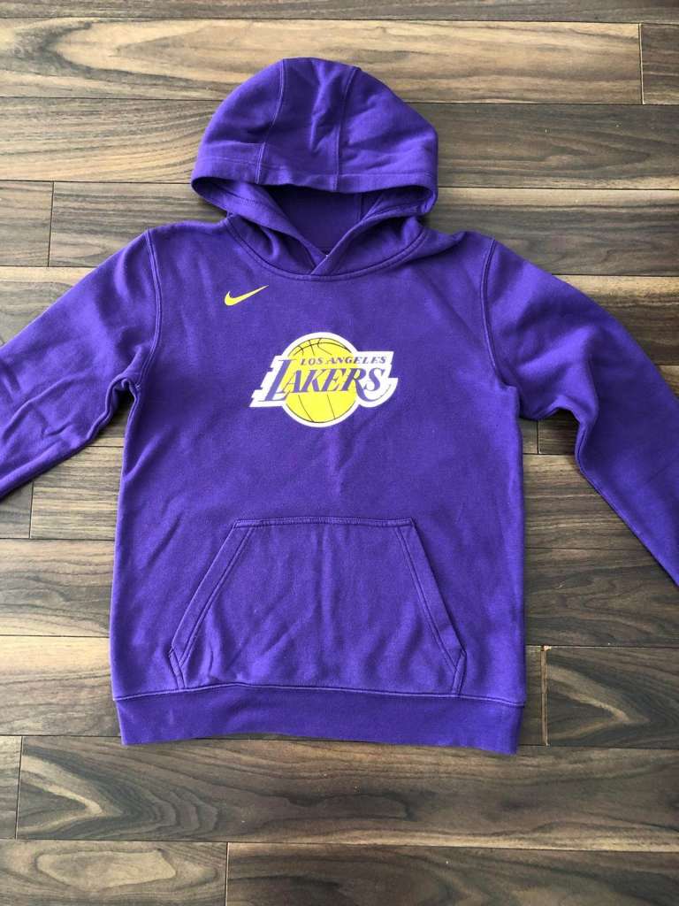 Nike NBA Youth XL 170-180cm Purple Los Angeles Lakers LA hoodie