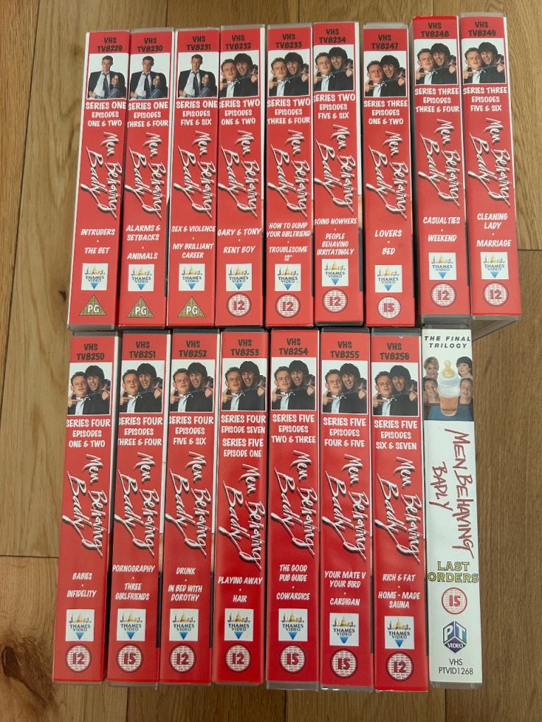 Men Behaving Badly VHS Video Tapes