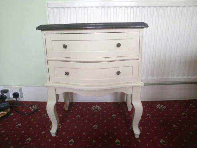 Large Bedside Table or Dressing Table with 2 Chest Drawers