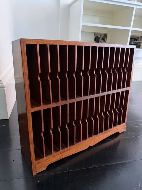 DVD cabinet, solid mahogany