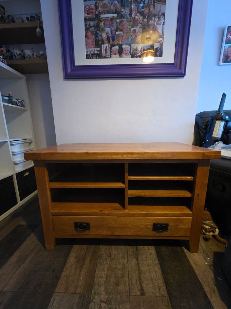 Solid Oak TV Unit