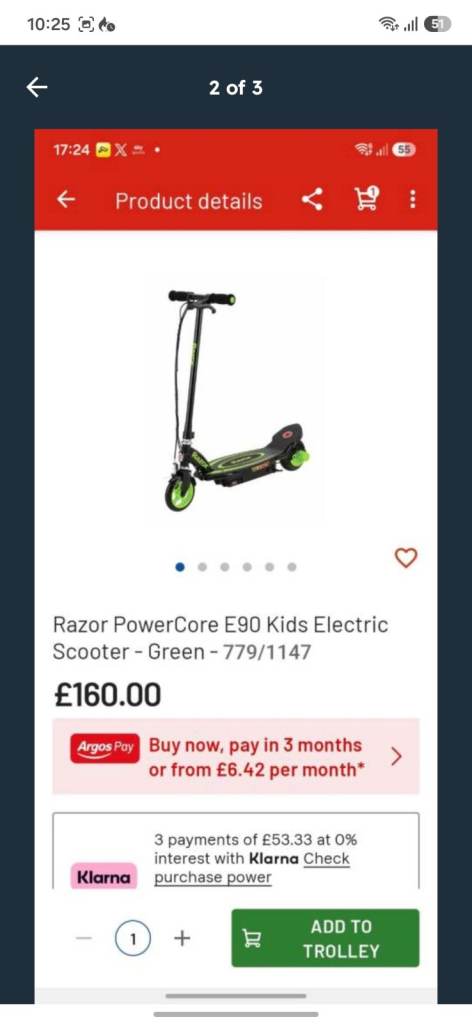 Razorcore powercore E90 electric scooter 