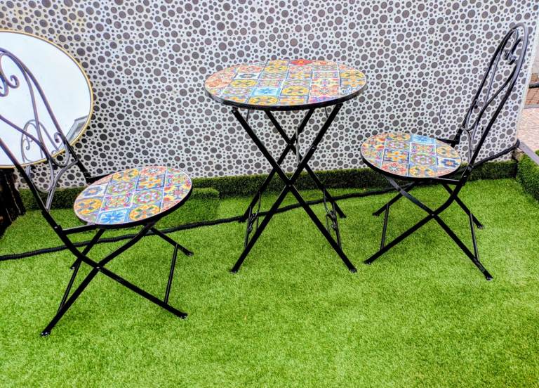 Braga Mosaic Bistro Set