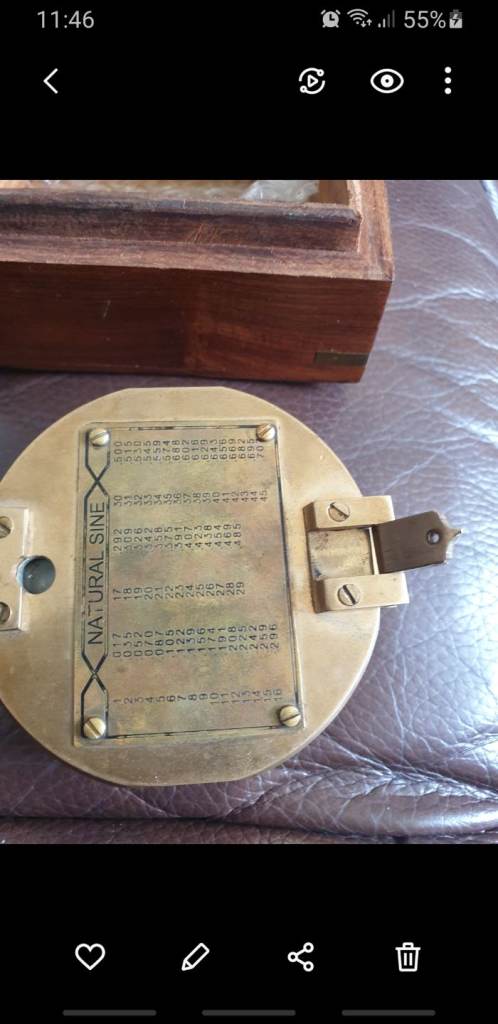 Brass compass