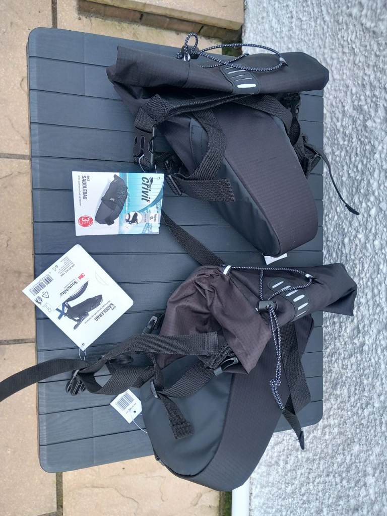 Two brand new bike saddle bags - large size.  Will sell together or separately 