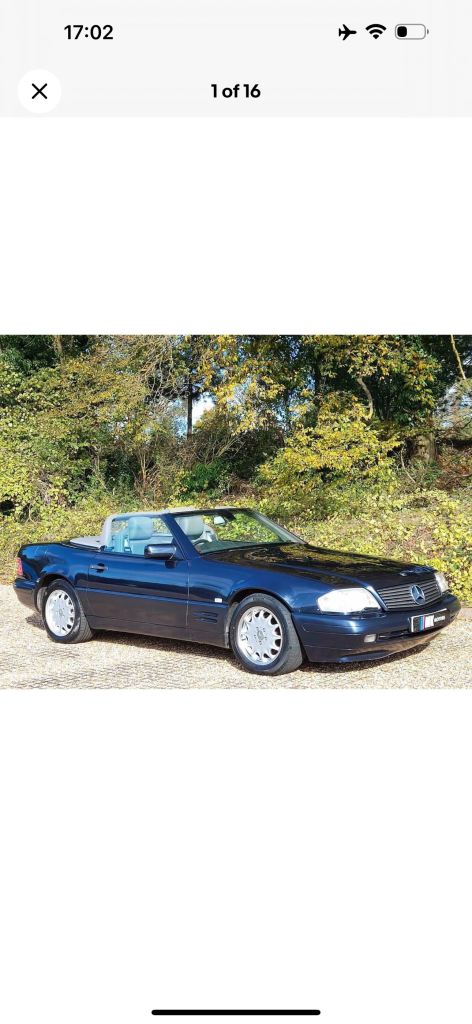 1997 Mercedes-Benz S Class SL320 2dr Auto [5] CONVERTIBLE Petrol Automatic